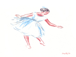 drawing of dancer